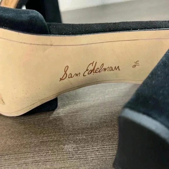 Sam Edelman Yancy Block Heel Ankle Strap Sandals - Picture 7 of 7